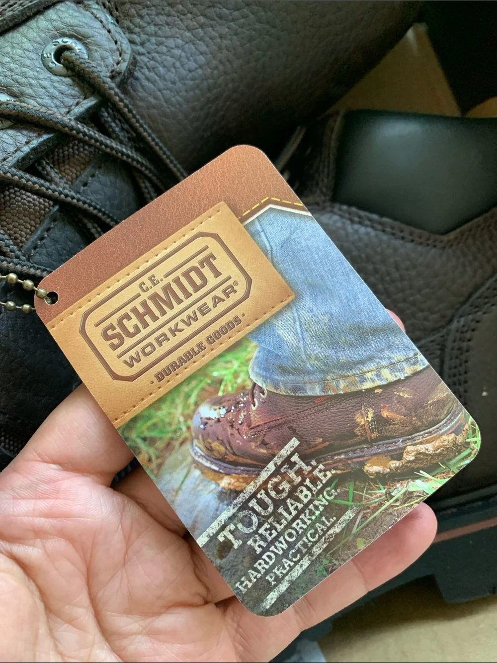 C.E. Schmidt Workwear Brown Waterproof Boot , never been worn.